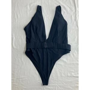 Matte Collection 1-Piece Swimsuit Women's 2XL Black Remi One Padded Belt